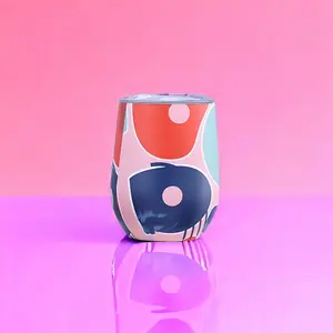 Éclat Finds 12 oz stainless steel Egg shaped Tumbler with Lids,Double wall Insulated Travel coffee Mug for Hot and cold drinks , wine Tumbler