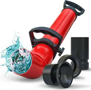 Drain Blaster with 3 Attachments - High Pressure Air Plunger