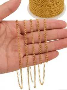 Stainless Steel Chain, Durable Basic Necklace Extension Chain for DIY Jewelry Making, Adjustable Length, Easy to Use, Perfect for Crafting Unique Bracelets and Necklaces, Beading Making