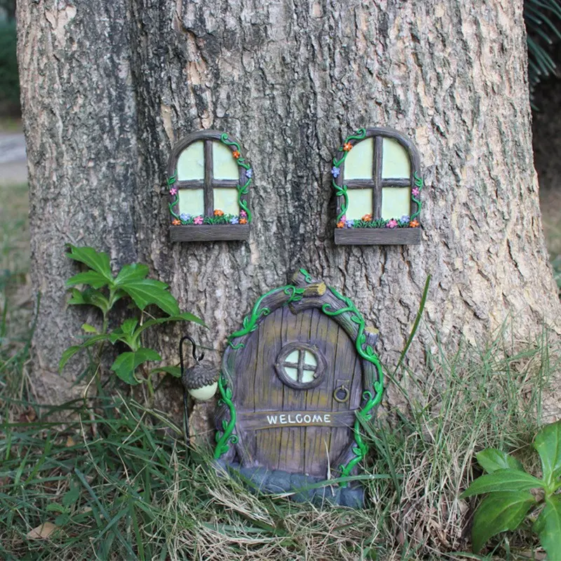 Resin Window Hanging Decor, Glow-In-The-Dark Tree Ornament, Garden Courtyard Decoration, Resin Craftsmanship, Large Tree Decorative Piece