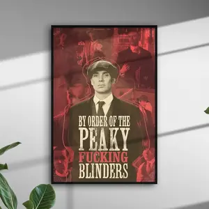 Peaky Blinders Poster, Classic 1920s Gangster Crime Drama Art Print, Shelby Family Birmingham Wall Decor, Vintage TV Series Fan Gift Idea