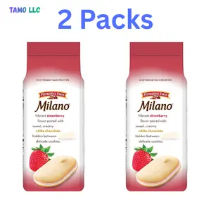 Pepperidge Farm Milano White Chocolate Strawberry Flavored Cookies, 7 oz Bag