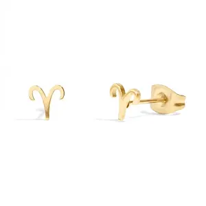 Zodiac Stud Earrings - Pair - 316L Stainless Steel