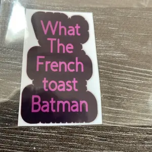 What the French toast Batman sticker Decor Decorative
