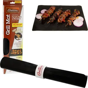 Camerons Grilling Mat (13.25x18") Heavy Duty Non-Stick Reusable Grilling Sheet & Baking Pan Liner- Outdoor/ Indoor Grill & Oven-Heat Safe up to 500° F