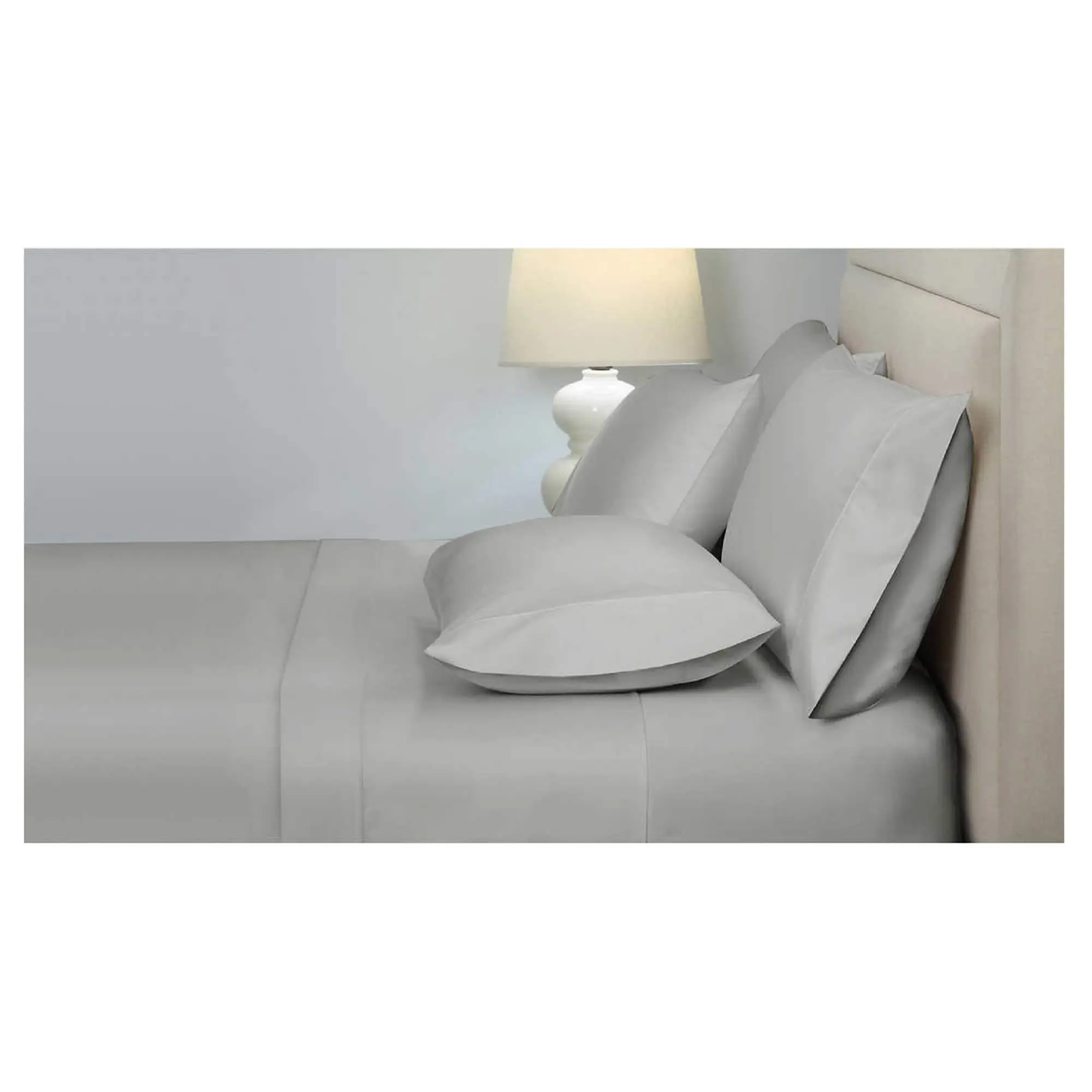 Kirkland Signature 680 Thread Count Sheet Set (Queen, Gray)