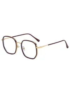 Anti Radiation Classical Metal Large Frame Retro Fashionable Eyeglass Fashion Unisex Anti Blue Light Glasses