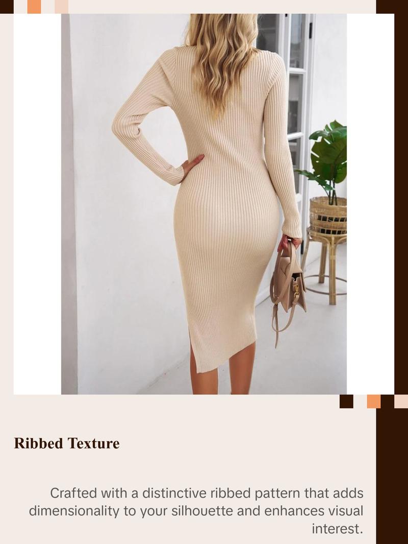 Elegant Ribbed Midi Dress Casual Fabric Womenswear Comfortable free people  ivy tee