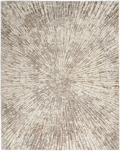 Nourison Home Glow MTL01 Grey Mocha Contemporary Power-loomed Rug