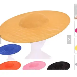 40CM Wide Brim Sinamay Fascinator base | DIY Kentucky | DIY Derby Hat base for hat making - Not ready to wear