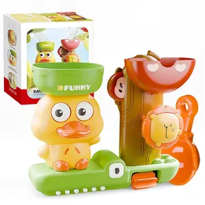 Toddler's bathtub toy | Duck bathtub toy with rotatable water wheel/eyes, specially designed for boys and girls, very suitable for toddlers to enjoy bathing time.