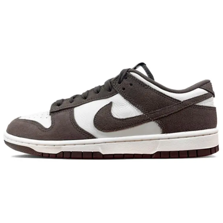 Nike Dunk Low Retro Se Pale Ivory Baroque Brown Durable Non-slip Skate Shoes Unisex FQ8249-104