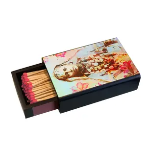 Large Decorative Matchbox - Desert Rose