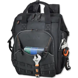 55-Pockets Tool backpack, Tool bag backpack, Backpack tool bag, Tool  pack, Electrician backpack, Tool backpacks hvac, Tools backpack heavy duty