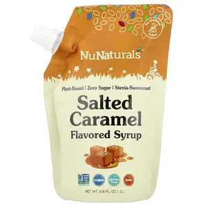 NuNaturals Salted Caramel Flavored Syrup, 6.6 fl oz (0.2 L)