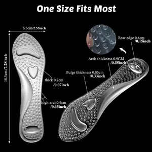 2 Pairs High Heel Cushion Inserts Women and 6 Pcs Gel Heel Pads, 3/4 Insoles Transparent Shoe Fillers Clear Gel Shoe Inserts for Women and Self Adhesive Soft Silicone Heel Pads for Ladies Sandals Bedroom Bathroom