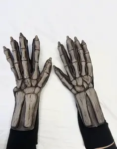 Skeleton Hands Adult Grim Reaper Halloween Hand Made USA Costume Glove