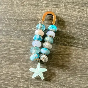 Beaded Beach Keychain