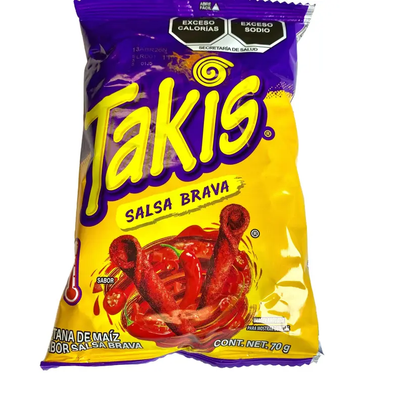 10 - PK TAKIS -  Chips -70 GRAMS PER BAG- Snack Crispy Crunchy Bite - MEXICAN CHIPS - PAPITAS MEXICANAS - SABRITAS