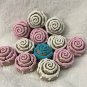 Cinnamon Roll Clickie - Fidget Clicker - 3D Printed Fidget stress relief