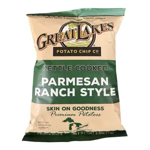 Great Lakes Potato Chips Kettle Cooked Parmesan Ranch Style Chips- 1 bag 71g