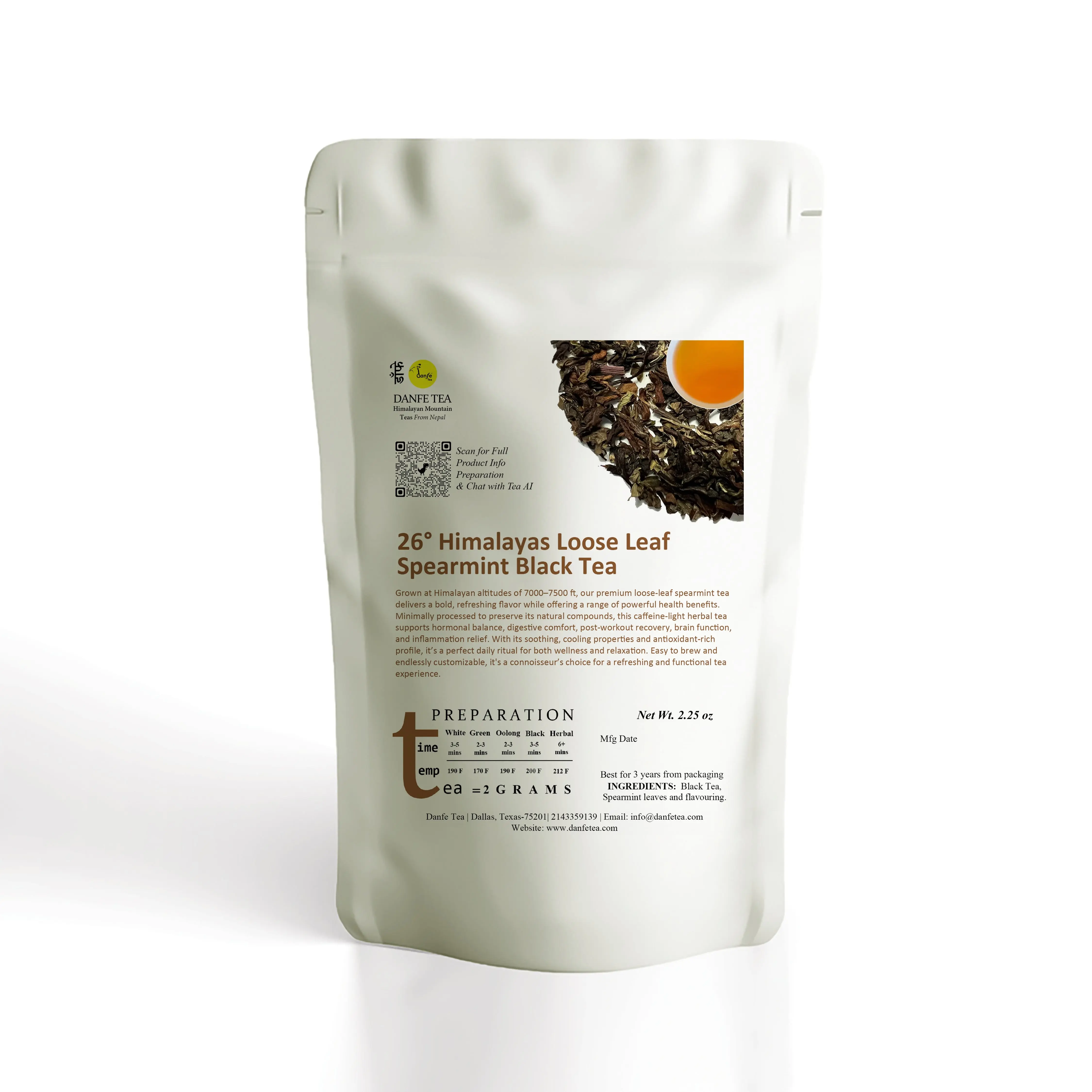 26° Himalayas Loose Leaf Spearmint Tea For Hormonal Balance and PCOS