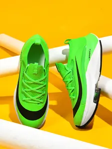 Unisex Letter & Striped Print Casual Breathable Sneakers, Air Sole Sneakers for Daily Wear, Versatile Athleisure Style, Fashionable Running Shoes