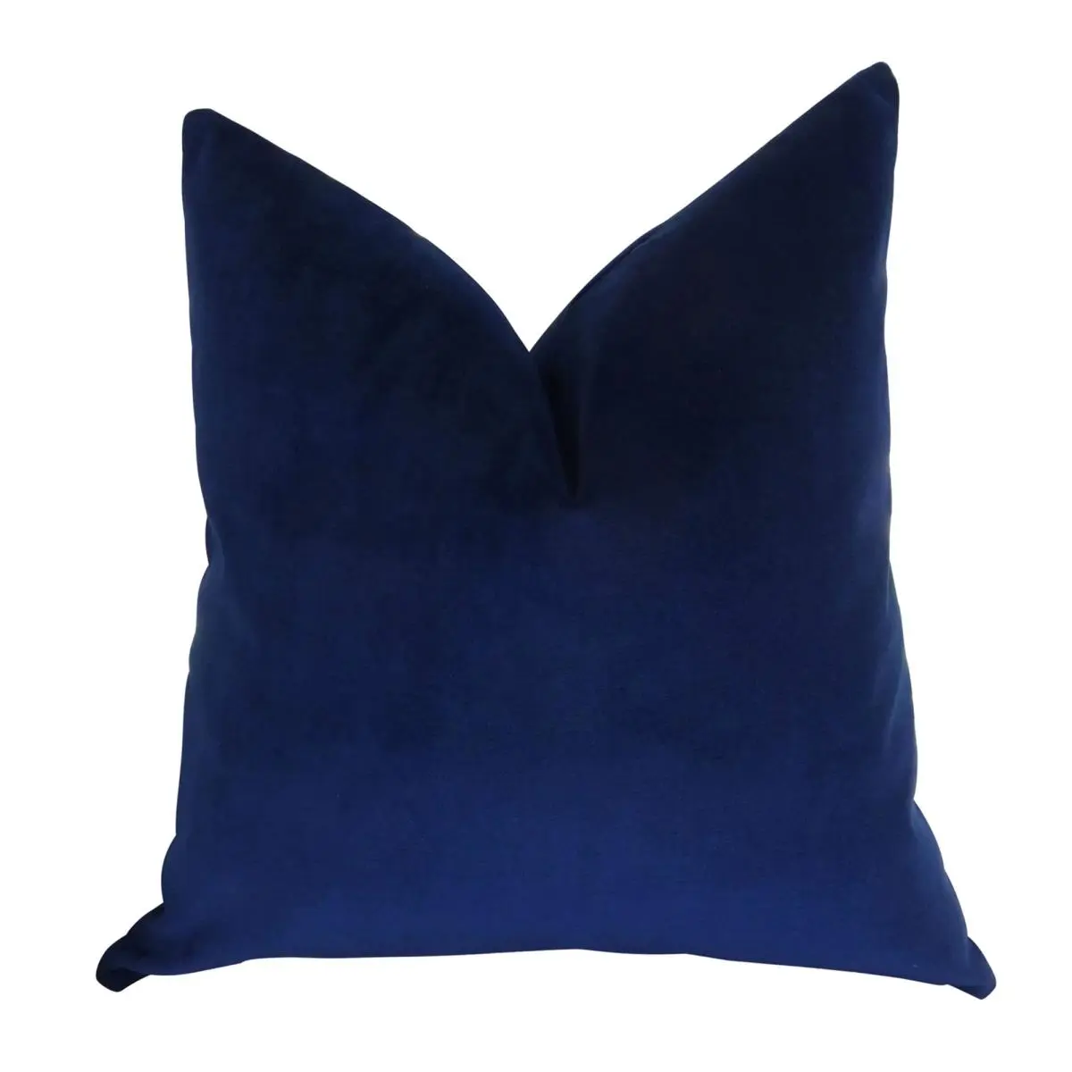 212 MAIN Handmade Throw Pillow, Navy, 20x20 in, Handmade Craft, Designer Look, Double-Sided, Soft Plush Velvet Cotton, Plush Texture