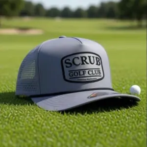 Scrub Golf Performance Rope Hat Gray