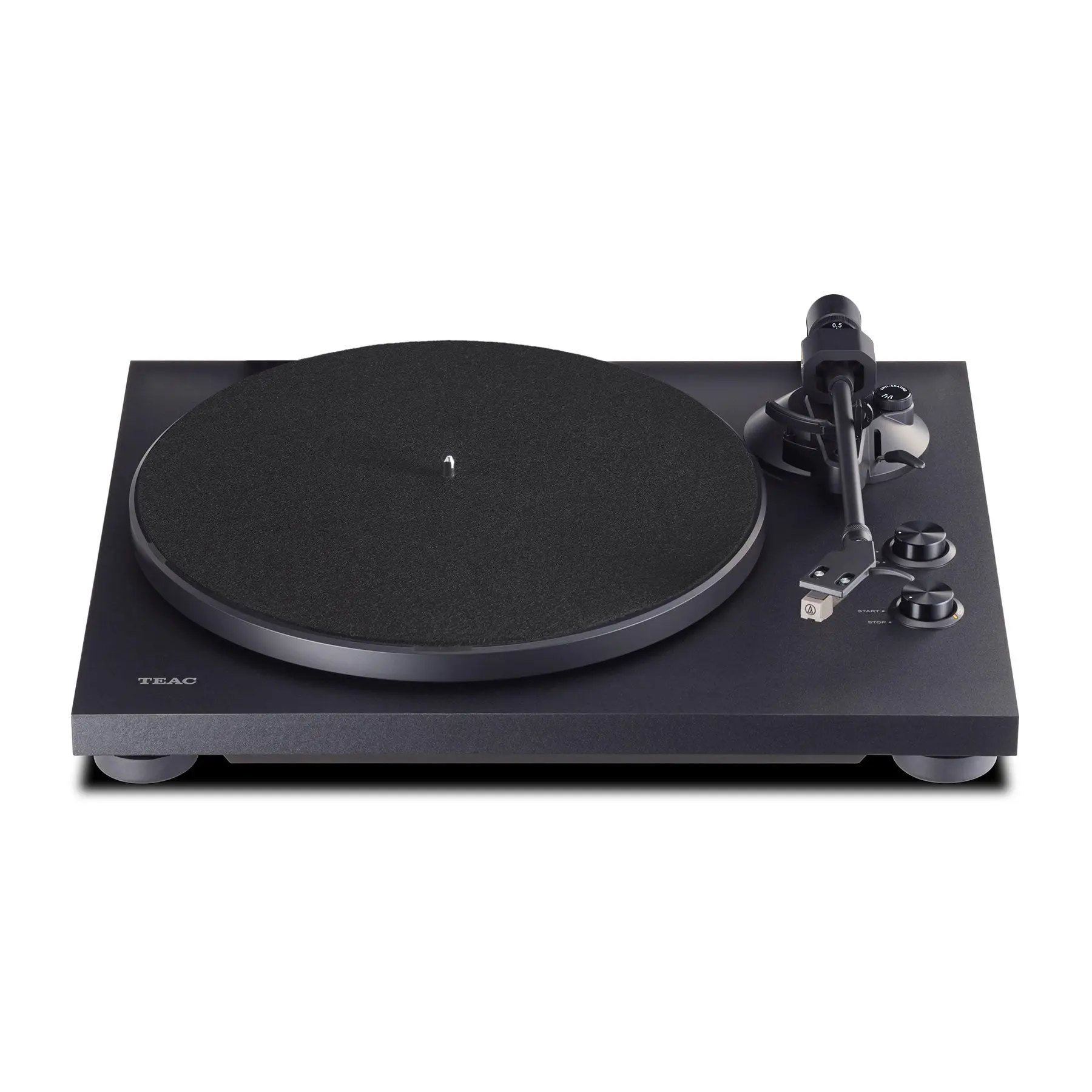 Teac TN-280BT Vinyl Record Player - Wireless Bluetooth-Enabled Belt Drive Turntable with MDF Wood Build, Adjustable Tracking Weight and Dust Cover