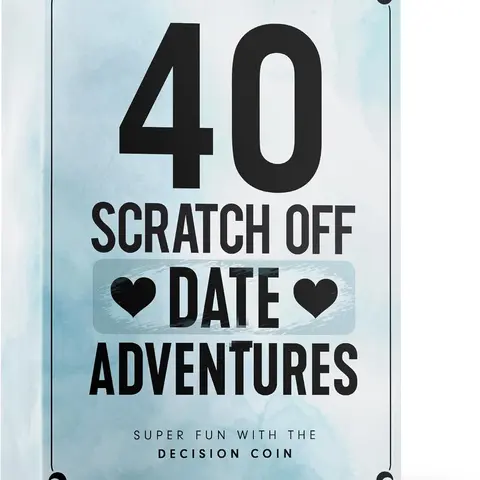 Date Adventures Scratch Off Couple Games for Anniversary, Engagement, Wedding Gifts - Card Games for Couples