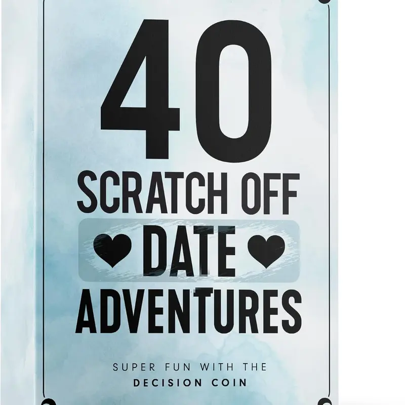 Date Adventures Scratch Off Couple Games for Anniversary, Engagement, Wedding Gifts - Card Games for Couples