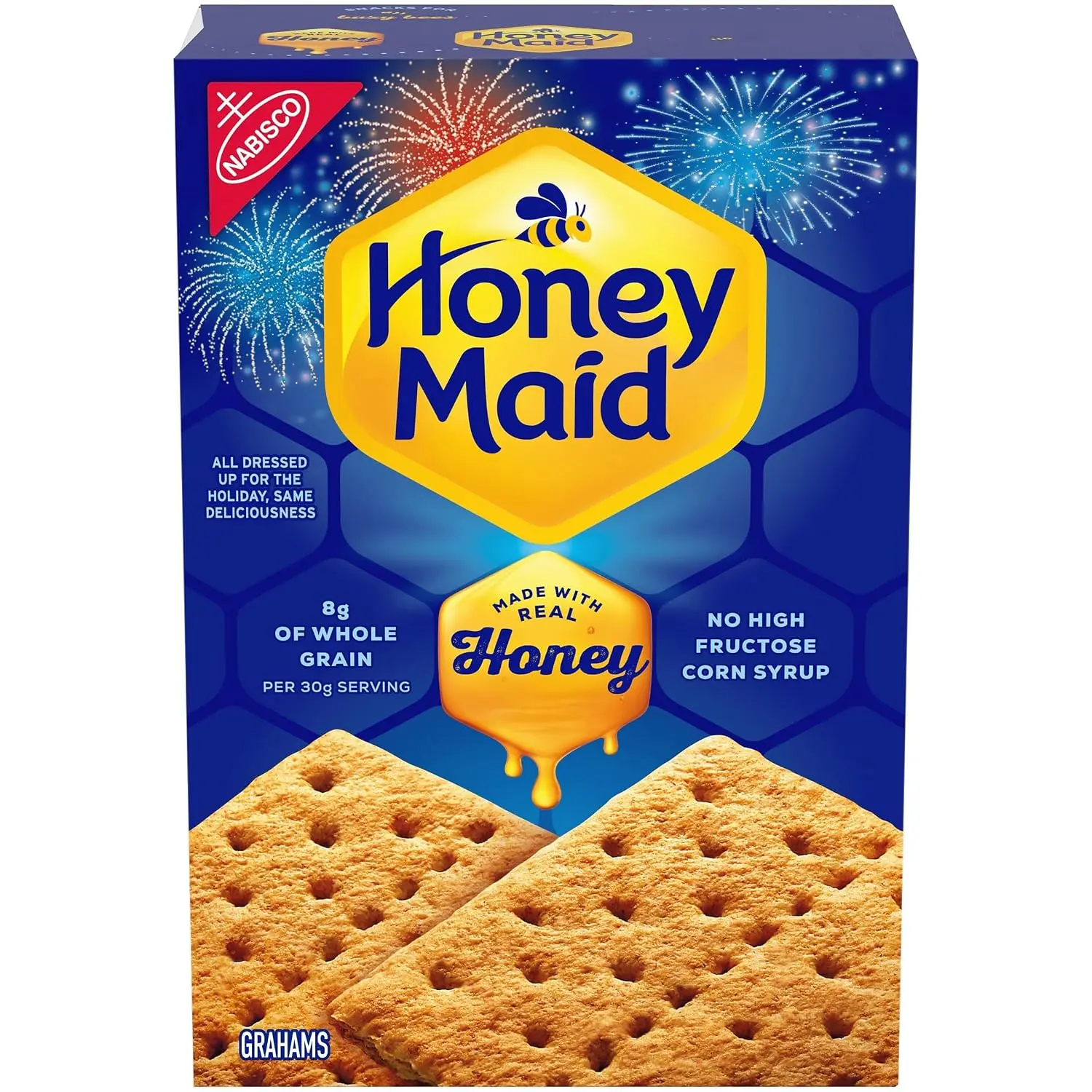 Honey Crackers - Lunch Snacks, 14.4 oz
