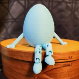 Eggstatic Shelf Buddy - 3D Printed Egg Shelf Organizer & Easter Decor