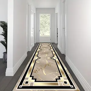 Geometric Pattern Floor Mat, 1 Count Non-slip Washable Floor Carpet, Decorative Area Rug Modern Runner Rug for Home Living Room Bedroom Hotel, Machine Washable Rug Modern Abstract Rug, Contemporary Rugs