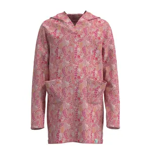 Girl's Catalina Beach Cover-Up Dress | Soft Pink Blooming Forest