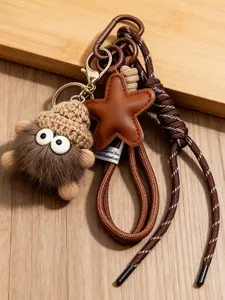 Meleand Knitted Coal Ball Keychain Pendant, Stylish Accessory for Everyday Use, Perfect Gift Idea for Friends & Family, Cute Charms Keychain Decor