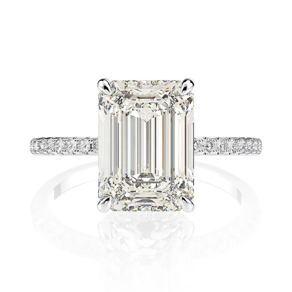 Nova Rose 925 Emerald Cut Ring - Women's  Ring