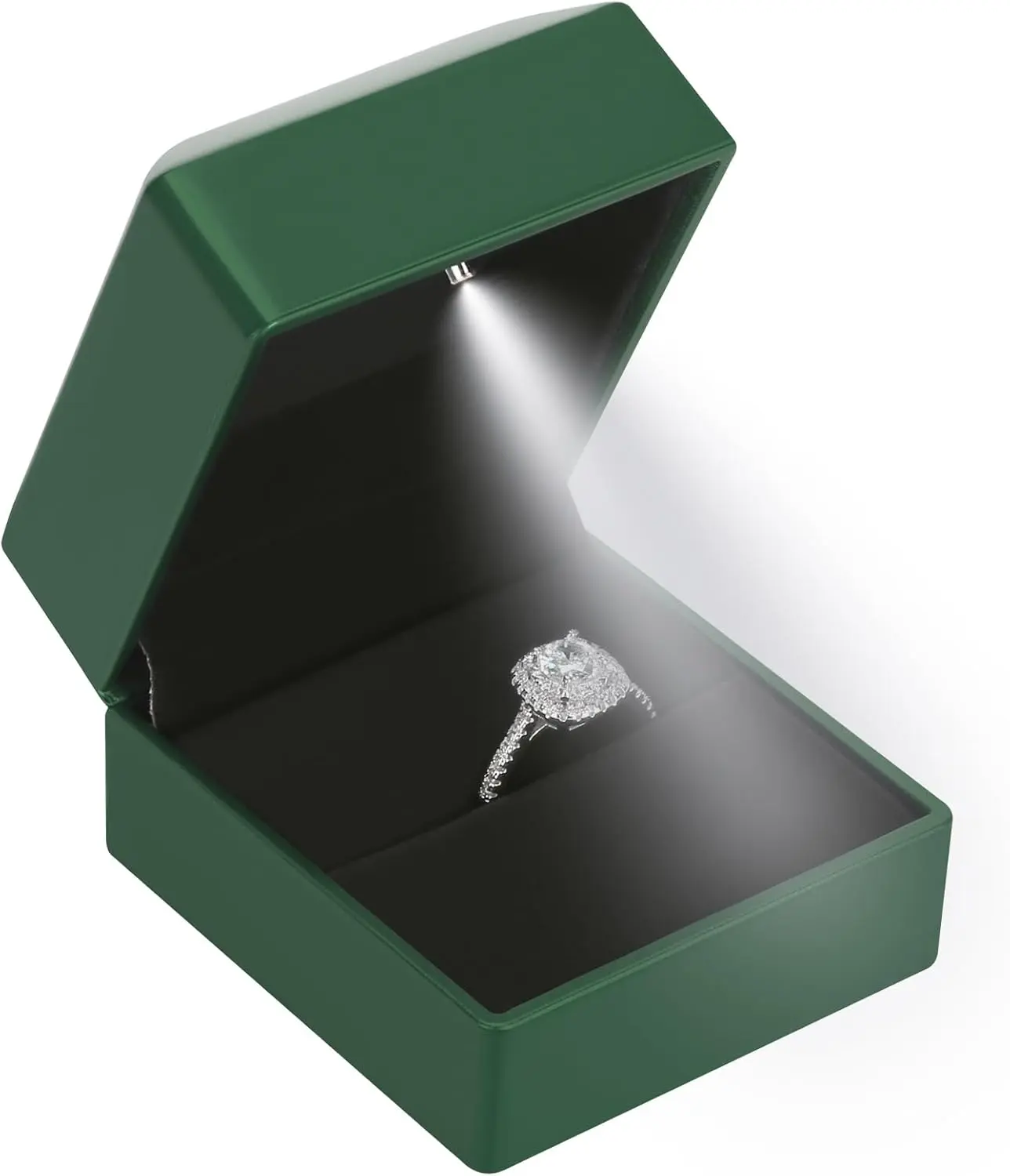 Led Ring Earring Box Proposal Wedding Engagement Luxury Jewelry Gift Box Led Light Display Box