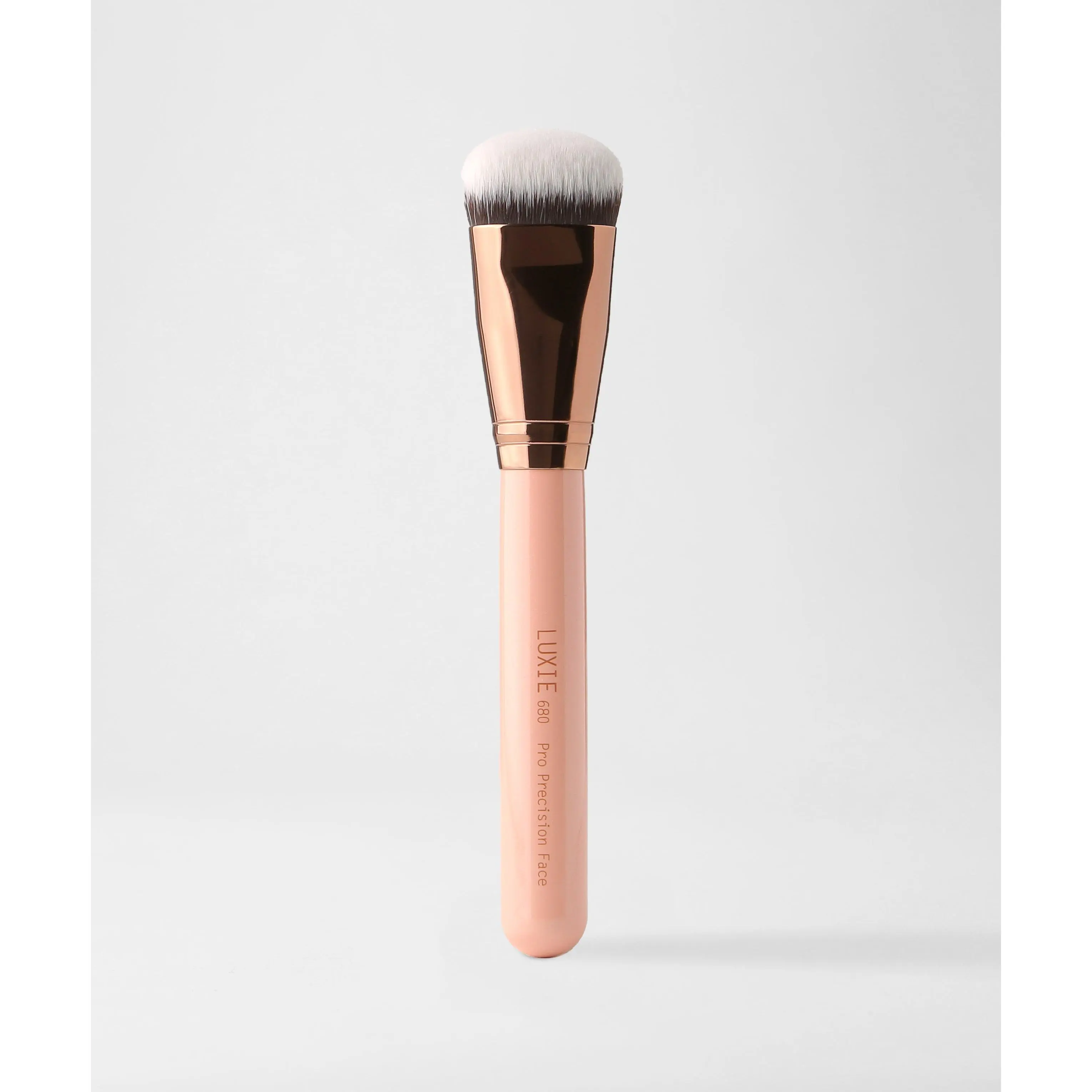 LUXIE 680 Pro Makeup Brush - Precision Face Brush - Rose Gold