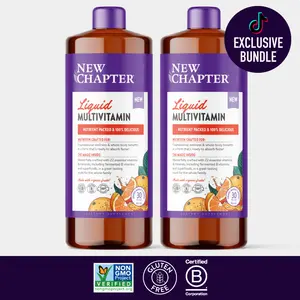 Liquid Multivitamin Orange Mango Duo - Women, Men, Kids - Digestive Support & Nutritional Support - Organic & Dietary Supplement
