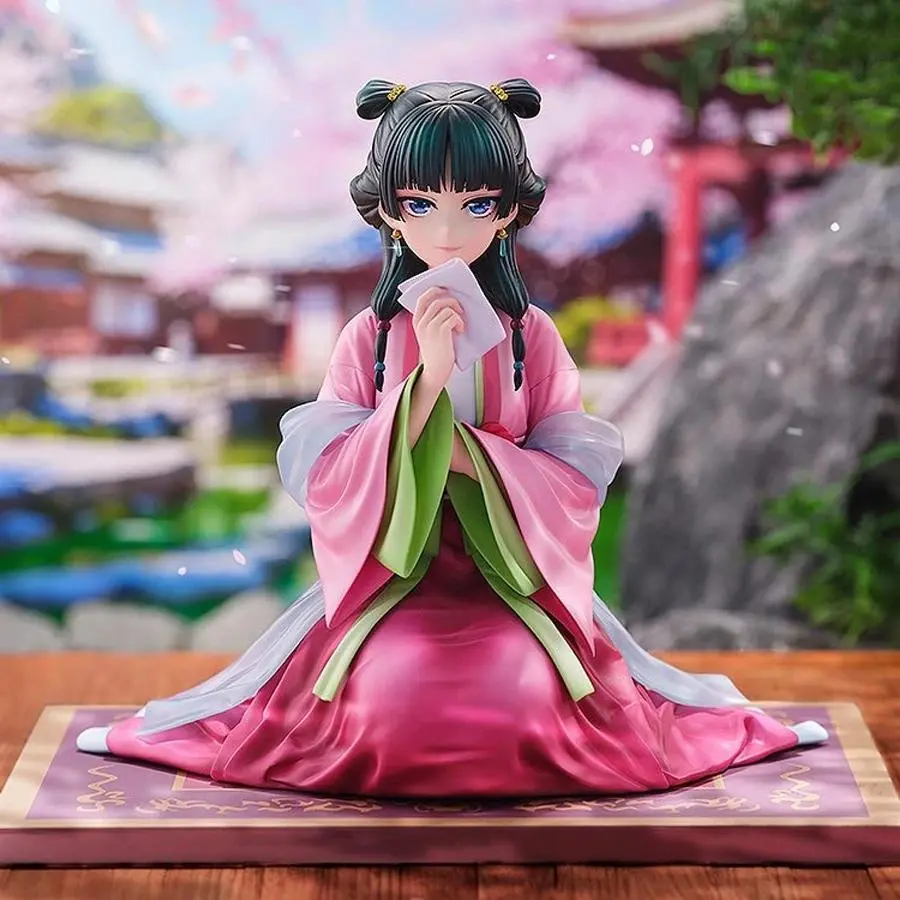 13cm Kusuriya no Hitorigoto Anime Kawaii Maomao PVC+ABS Action Figurine, Jinshi Collectible Model Toy for Adults & Anime Collectors, Halloween Display Use, Bubble Column+Bubble Wrap Moisture-Proof Protection