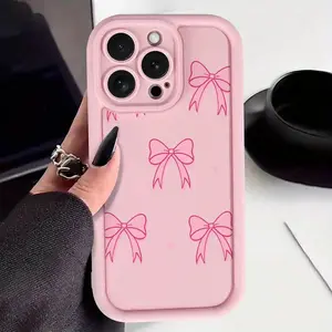 Pink Pink Multi-Arch TPU Case for iPhone 17 Pro Max 16 16e 15 14 Plus 13 12 Mini 11 Air X XS Straight Edge Drop-Resistant Rugged Durable Cover Shell Gift 2D printing