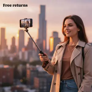 43" Selfie Stick Tripod with Detachable Phone Holder & Wireless Remote - 360° Rotatable Vlog Video Stand for iPhone/Samsung/Android Smartphones - #Summer Wins#Fathersdaygift - Perfect for Content Creators