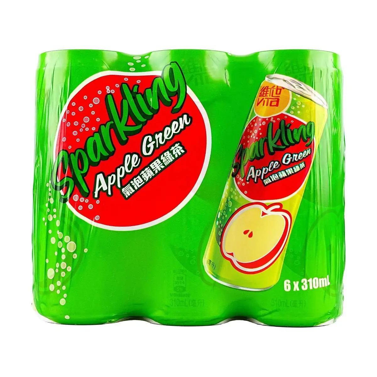VITA Sparkling Apple Green Tea Drink - Refreshing Hong Kong Style Beverage, 310ml Cans (6 Pack) VITA Sparkling Apple Green Tea Drink - Refreshing Hong Kong Style Beverage, 310ml Cans (6 Pack)