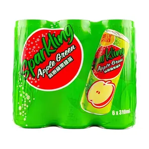 VITA Sparkling Apple Green Tea Drink - Refreshing Hong Kong Style Beverage, 310ml Cans (6 Pack)