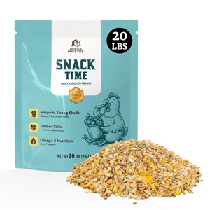 Premium Poultry Snack Time Treat Mix, Supports Egg Shells & Yolk Color, 20 Lb