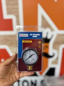Manómetro 200 PSI 2” Conexión 1/4" NPT Montaje Inferior para compresor