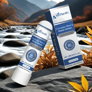 Men's Nasal Inhaler Stick with Natural Ginseng Ingredients, Improves Sleep Quality, Soothes Nasal Irritation, Refreshing Air, Nose Care Tool, Healthcare