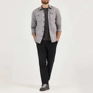 Men's Dark Straight-Leg Pants – Modern & Youthful Style